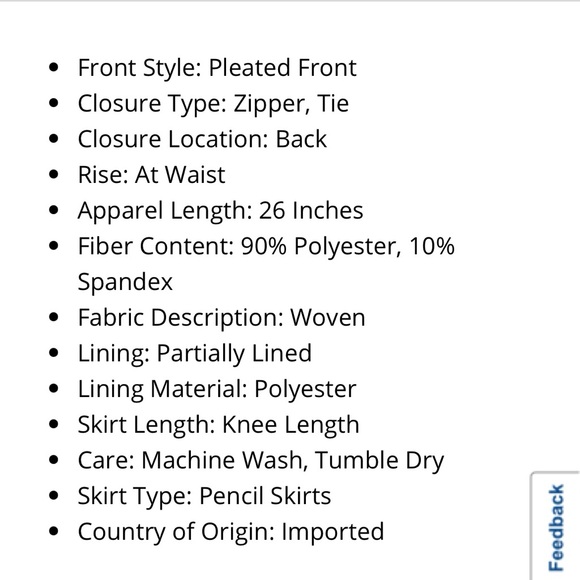 NWT Liz Claiborne Pencil Skirt - Picture 6 of 6